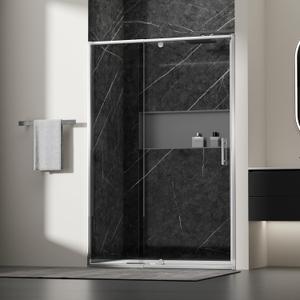 44-48" W x 71" H Pivot Glass Shower Door,Pivot Sliding Shower Door with 1/4"(6mm) Clear Glass, Brushed Nickel