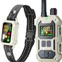 BLACKDOG Military Dog Shock Collar - 4200ft Dog Training Collar with Remote, 4 Training Modes, Flashlight & Strobe, 3-Month Battery, IP67 Waterproof Dog E Collar for All Breeds 5-150lbs (Beige)