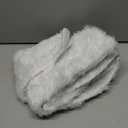 Konsait Plush Christmas Tree Skirt - Round Snow White Xmas Tree Mat Base Cover for Holiday Home Decorations,35Inch/90CM