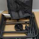 Beach Cart Large Capacity, Heavy Duty Folding Wagon Portable, Collapsible Wagon for Sports, Shopping, Camping Collapsible Foldable cart (Black, 1 Year Warrant) (Matte Black)