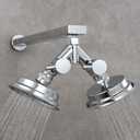 Tecmolog G1/2 Shower Diverter Shut Off Valve Brass Shower Head Splitter 2 Way for Bathroom, Chrome, DSF014A