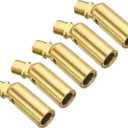 PATIKIL Sloped Ceiling Light Adapter, 5 Pack 180 Degree M10 Thread Chandeliers Ceiling Pendant Lighting Adapter for Angle or Irregular Ceiling, Copper