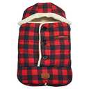 JJ Cole Bundle Me Winter Baby Bunting Bag and Car Seat Cover? Urban ? Buffalo Plaid? Weather Resistant Baby Carrier Cover ? Winter Baby Essentials (26x22x1 Inch (Pack of 1), Red Buffalo Check)