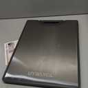 Stainless Steel Cutting Board, Double-Sided Cutting Board with Knife Sharpener, Stainless & Wheat Straw PP, Food-Grade Metal Chopping Board for kitchen, Large Size 16"x11"