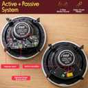 Pyle Pair 6.5 Bluetooth Universal Flush Mount in-Wall in-Ceiling 2-Way Speaker System Dual Polypropylene Cone & Polymer Tweeter Stereo Sound 300 Watts (PDICBT67), Black
