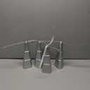 Fly Fans for Tables, Fly Repellent Fan Indoor Outdoor with Holographic Blades Keep Flies Away, Bug Repellent Outdoor for Picnic, Party, Restaurant, Kitchen, and BBQ, Pack of 4, Silver