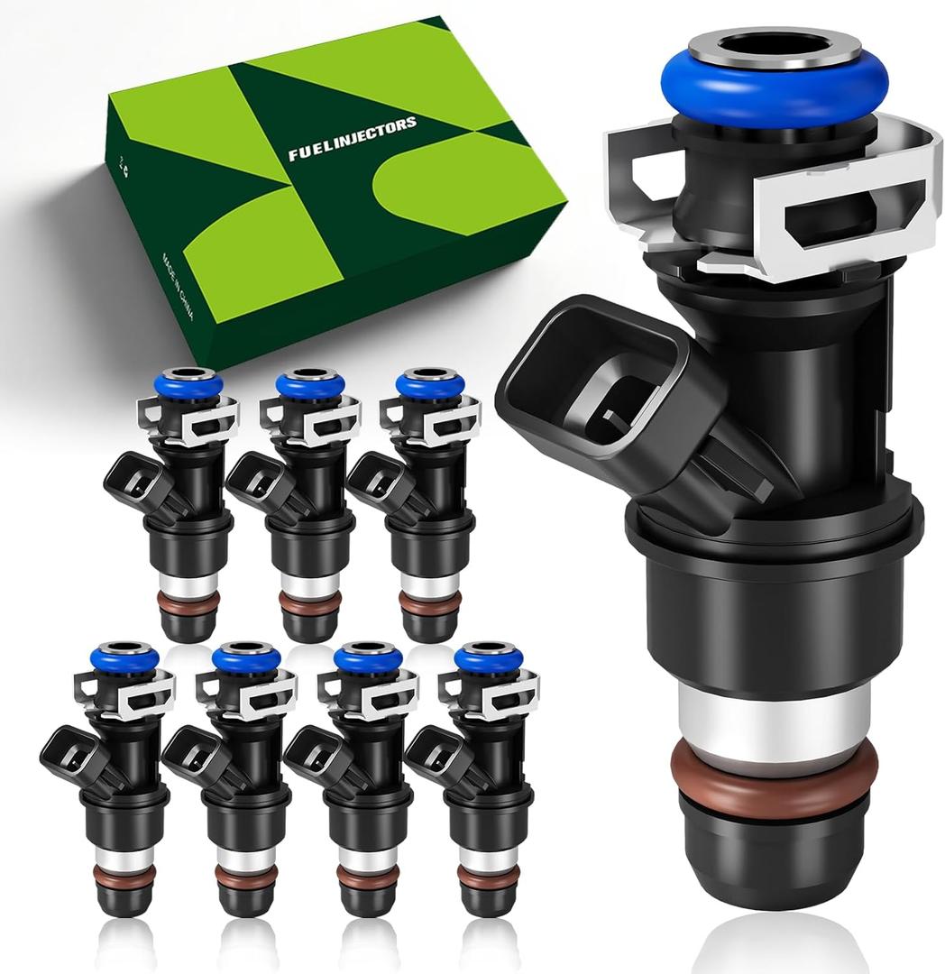DMYQWL V8 4.8L/5.3L/6.0L Fuel Injectors Compatible with Chevy&GMC - Silverado 1500/2500(2001-2006), Sierra 1500/2500(2000-2006),Tahoe(2000-2006),Yukon (2001-2006),Replace#17113553,FJ315 (8pcs)