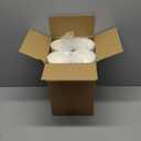 Grencian 120PCS Christmas Snack Cups 12 oz Christmas Disposable Ice Cream Cups Xmas Dessert Treat Paper Bowls Snowflake Striped Polka Spots Decorative Paper Bowl for Xmas Winter Holiday Party Supplies