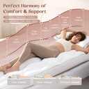 Decroom 4 Inch Memory Foam Mattress Topper King Size, Filled with Breathable Memory Foam Pillow Topper, Soft Fluffy Supportive Bed Mattress Pad for Back Pain Relief, 80x78x4 Inch (White)