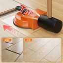 Floor Gap Fixer Tool with 5pcs Sticky Pads, Heavy Duty Laminate Flooring Repair Tool with Enhanced Vacuum Suction Cup, Professional Plank Puller for Smooth Surface Wood Tile Hardwood Floor Gaps