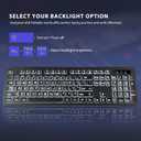 Large Print Backlit Wireless Keyboard and Mouse, 2.4G Full Size Keyboard and Mouse Combo with Big Letters and Backlight Key, Easy to See Big Letters, Light Up Keyboard for Windows, PC, Laptop, Desktop