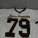 Verdusa Women's Jersey Shirts for Women Y2k Oversized Plus T Shirt Striped Number Graphic Tees Streetwear Tops (3X-Large Plus, Black and White)