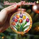 Christmas Ornaments, Flower Ornament, Christmas Tree Ornaments, Xmas Decorations, Holiday Decorations, Tulips Gifts, Flower Lovers Gift, Holiday Party Gifts, and Xmas Gift Ideas