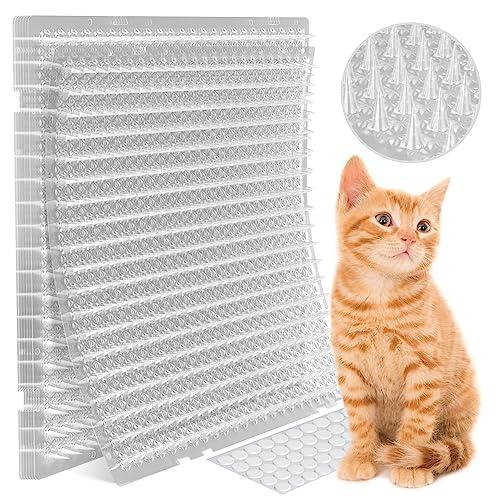 Petfolio 14 Pack Scat Mat for Cats - 16 x 13 Inch Cat Spike Mat with 1 Inch Spike is A Perfect Pet Training Mat Device for Cat Repellent Indoor & Outdoor to Deter Cats & Other Animals for All Seasons