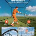 VEVOR Baseball Batting Cage,Professional Softball Baseball Batting Hitting Training Net,Heavy Duty Enclosed PE Practice Portable Pitching Cage Net with Door&Carry Bag,for Backyard,Field,Indoor&Outdoor, 41ft