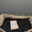 INVENHO Large Rectangle Orthopedic Dog Bed for Medium Small Dogs, Washable Soft Calming Puppy Sleeping Cuddler With Anti-Slip Bottom L(30"x24"x9") (Beige)