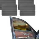 4 PCS Car Side Window Sunshade, 16.5"15" Static Cling Auto Shade Sticker for UV, Heat, Glare & Privacy Protection, Universal Car Accessories Reusable Vehicle Window Film Shade for Most Cars