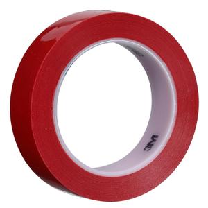 3M Polyethylene Tape 483 Red, 1 in x 36 yd 5.3 mil (1 Roll)