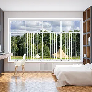 Window Safety Guards for Children,Adjustable 32.9"-94" Wide Window Guards Kids, Child Safety Guard Prevents Accidental Falls(White, 3 Piece)