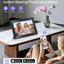 Uhale 10.1" Digital Picture Frame with 32GB Storage Support SD Card, Electronic Photo Frames with 1280x800 HD IPS Touch Screen, Instantly and Securely Share Memories, Send Wishes from Anywhere