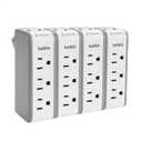 Belkin Wall Mount Surge Protector -3 AC Multi Outlets&2 USB Ports -Flat Rotating Plug Splitter - Wall Outlet Extender for Home,Office,Travel, Computer Desktop & Charging Brick (918 Joules) (Pack of 4)