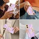 Magnetic for iPhone 16 Case Compatible with Magsafe, Scartchproof Plated Soft TPU with Full-Covered Lens Support Magnetic Wireless Charging Phone Case for iPhone 16 Purple