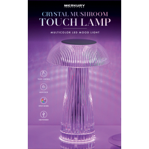 Merkury Crystal Touch Mushroom Lamp