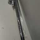 Tension Curtain Rod 51-165In(4.25-13.75Ft), Extra Long Outdoor Curtain Rod No Drilling for Window or Bathroom Patio, Adjustable Spring Shower Rod, Easy to Install Never Rust, Rod Diameter 1.26In-Black