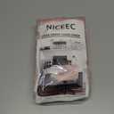 NICEEC Criss Cross Armless Office Dorm Desk Chair Cover, Vanity Chair Covers, Computer Mid Back Wide Seat Chair Without Arms Protector, Spandex Stretch Slipcover, Pink