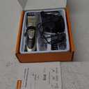 oneisall Dog Clipper Low Noise, Dog Grooming Kit with Rechargeable, Pet Shaver Cordless Electric Quiet Hair Clipper Set for Dogs Cats PetsGold