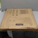 No Bottom Bar Baby Gate for Stairs Doorways, 29"-43.5" Adjustable Wall Mount Baby Gates Extra Wide with Bottom Wheels, Safety Dog Pet Gate, Easy Install, 30" Tall, White 