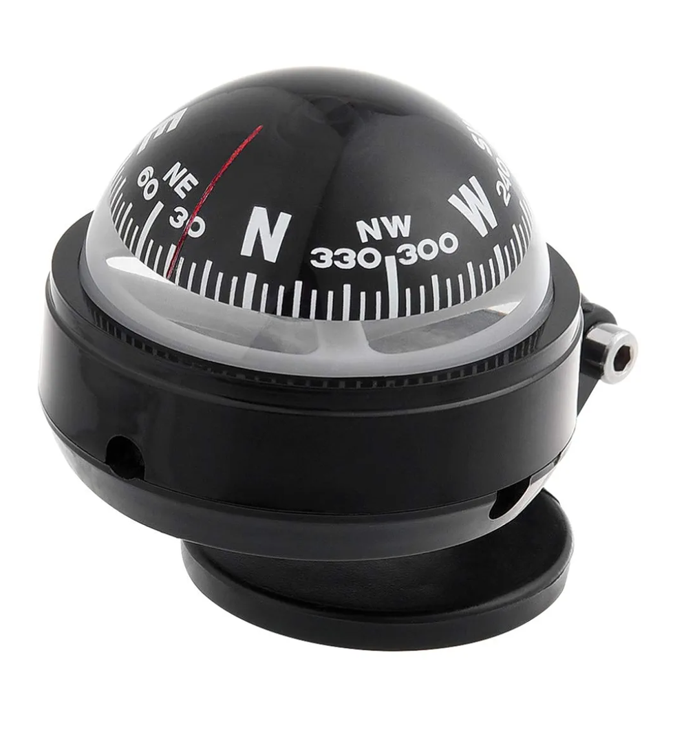 Car Dashboard, KIMISS 7.5 * 6 * 6cm Car Navigation Ball Dashboard Mount Plastic Direction Guidance Tool Camping Hiking