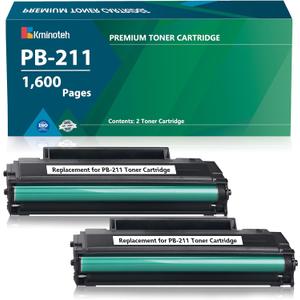 PB-211 Toner Cartridge Compatible for Pantum PB-211 PB211 PB-211E PB211EV Work with Pantum P2502W P2500W M6552NW M6550NW M6600NW M6602NW Printer Series (2 Pack, 1600 Pages)