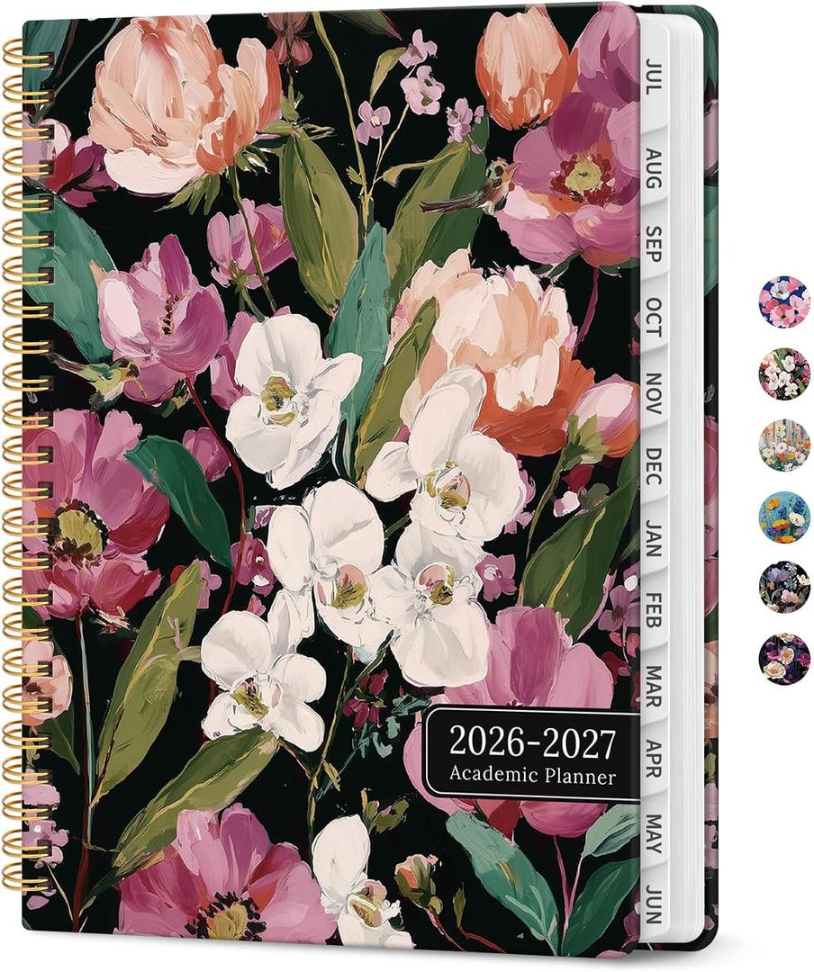 Taja Planner 2026-2027, Jul 2026-Jun 2027 Monthly & Weekly Calendar Planner