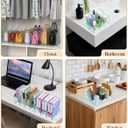 Rose Purse Dividers for Closet, 2 Pack Clear Clutch Purse Closet Organizers, Adjustable Handbag Storage Organizers, Plastic Bookshelf Separator Dividers for Bedroom Office