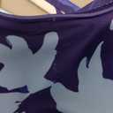 American Trends Athletic One Piece Swimsuits for Women Modest Bathing Suits Criss Cross Back Water Aerobics Swimwear (6-8, F Pink Blue Printed)