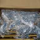 goldenwarm 25Pcs Cabinet Bar Handles Brushed Brass Dresser Drawer Pulls 3-3/4in(96mm) Kitchen Cabinet Hardware Modern Dresser Hardware Cupboard Door Pull Handles (3-3/4in Hole Centers)