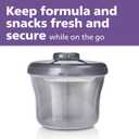 2 x Philips AVENT Powder Formula Dispenser and Snack Cup For Unisex Baby, Grey, SCF135/18