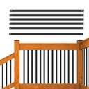 HZIU 101 Pack Aluminum Deck Balusters 29.5 '' Straight Baluster, Black Metal Deck Spindle and Stairs Railing with Screws,Hollow Rectangle Deck Balusters for Deck Railing Porch(29.5x1.2x0.4In)