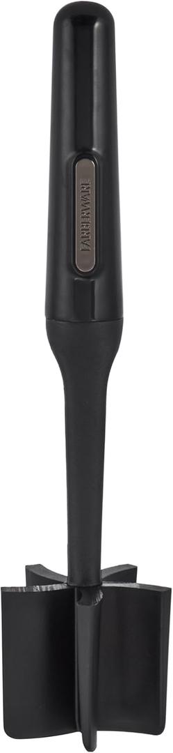FARBERWARE Nylon Meat and Potato Masher  5-Blade Ground Meat Chopper, Heat-Resistant to 450F, Safe for Nonstick Cookware, Ergonomic Handle, 10-Inch, Dishwasher-Safe, Black