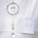 Happy Anniversary Suncatcher Gifts for Wife, Sun Catcher Wedding Gift for Couple, Hanging Crystal Sun Catcher Ornament for Window Rainbow Maker, Anniversary Romantic Gift Ideas for Girlfriend Women