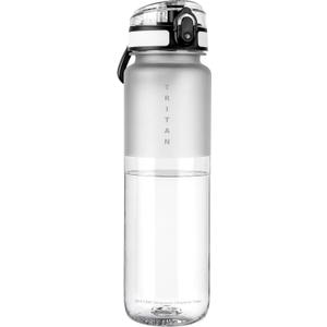 32oz Water Bottle with Chug Lid, Frosted & Clear Tritan BPA-Free, Leakproof, Wide Mouth, Portable Sports Water Bottle for Gym, Office, Travel, Outdoor (Transparent)
