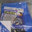 TICONN Heavy Duty Tarp Cover, Extra Thick Tarps Waterproof Tear and Rip Proof UV Resistant Tarpaulin with Reinforced Grommets and Edges (5.5 Mil, 6'x8')