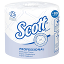 Scott Professional 100% Recycled Fiber Standard Roll Bulk Toilet Paper (13217), 2-Ply, Elevated Design, White, Individually Wrapped (80 Rolls)