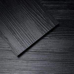 Yun-aeon Black Peel and Stick Floor Tiles 36-Pack 54 Sq Ft Black Stripe Self Adhesive Wood Grain Planks Removable Vinyl Flooring Art Deco for Bedroom Living Room