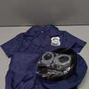 Kids Police Costume for Boys Cop Outfit Accessories Set Halloween Party Cosplay (3-5T, Blue)