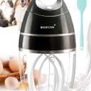 Stand Mixer - Egg Beaters Electric Portable Kitchen Mixer Cake Mixer, Milk Frother, Use with Egg, Coffee, Hot Chocolate, Cream(Dark Grey) 