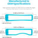 Front Grille Mesh Inserts & Headlight Cover for Jeep Wrangler JL JLU Sport & Sport S Only 2018-2023 Exterior Accessories Clip-in Grille Guard Cover Headlight Bezels Trim Ring (Light Blue 9PCS)