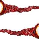 Hanaive 2 Pcs Fake Eyeballs Ripped Out Eyeball Prop Movie Props Hand Made Quality Realistic Ripped Out Eyes Party Favors for Halloween Trick or Treat Party(Brown)