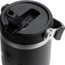 STANLEY IceFlow 2.0 Flip Straw Tumbler with Handle 14 oz | Twist On Lid and Flip Up Straw | Leakproof Water Bottle | Insulated Stainless Steel | BPA-Free | Black 2.0